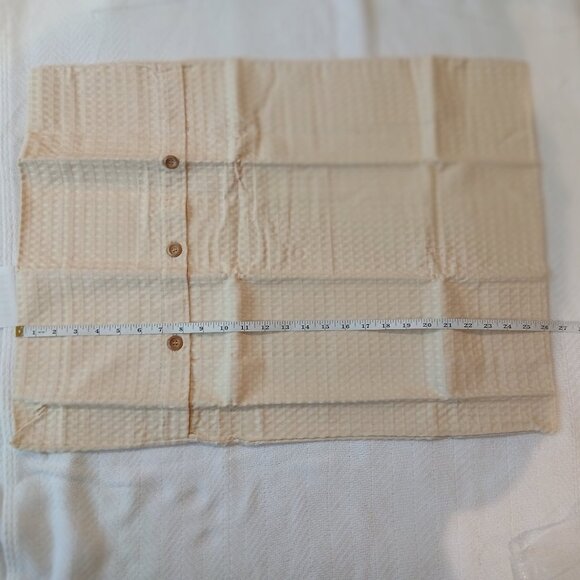 COLUMBINE CODY 100% COTTON WAFFLEWEAVE PILLOW SHAM - STANDARD SIZE, ECRU - Picture 4 of 8
